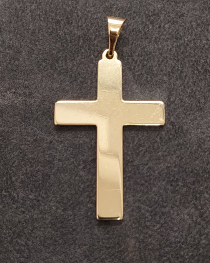 14ct Yellow Gold Plain Cross 6.20g