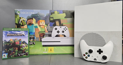 Xbox One S Console, 500GB, White ***Boxed With Minecraft***