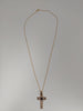 9ct Yellow Gold Chain & Cross Pendant - 1.8g Weight, 18" Length