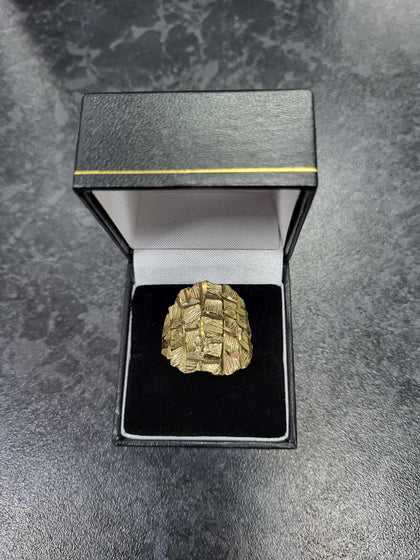 9ct Gold Gents Ring (Size Y) 4.90g