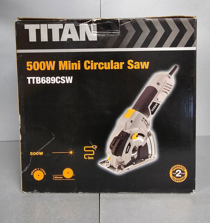 Titan TTB689CSW Mini Circular Saw **Collection Only**