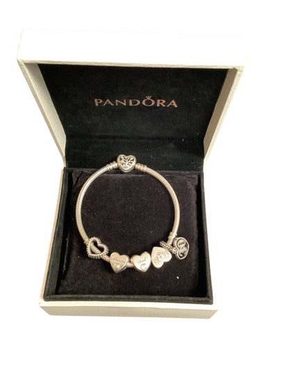 Pandora Charm Bracelet with five charms