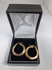 Gold Earrings 375 9ct 1.3G Earrings 2cm in Diameter