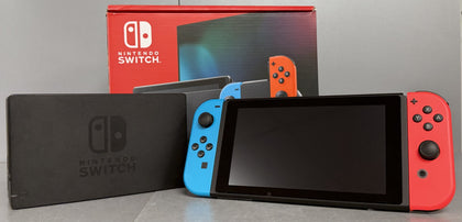 Nintendo Switch MOD.HAC-001(-01) Neon Red/Blue Joy-cons Console Bundle ( + Unboxed Mario Kart 8 Deluxe ) ** Boxed **