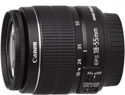 Canon EF-S 18-55mm f/3.5-5.6 IS Black Lens