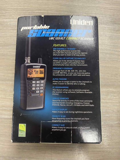 Uniden 500-channel event scanner