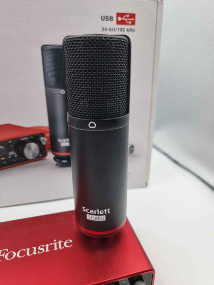 Focusrite Scarlett 2i2 (3rd Gen) Studio Bundle - Boxed With Headphone, Mic And Mixer