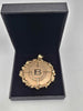 Solid 9ct Yellow Gold Circular Pendant – Letter B – 55.72 Grams