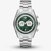 Emporio Armani Chronograph Green Dial Mens Watch MPN: AR11637