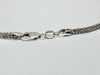18" 9ct white gold twist necklace