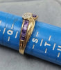 9ct Gold Diamond/Amethyst Ring "R"