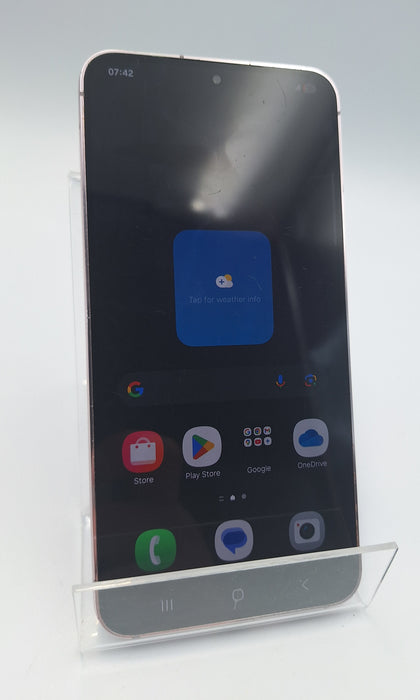 Samsung Galaxy S23 128GB pink smartphone unlocked unboxed (scratches on screen)