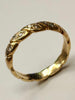 9ct Gold Moissanite Ring Size J