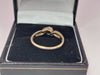 9ct Hallmarked Yellow Gold Diamond Ring - 2.3g Weight, Size N