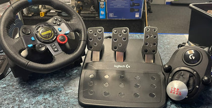 Logitech G29 Driving Force Racing Wheel, Shifter and Pedal