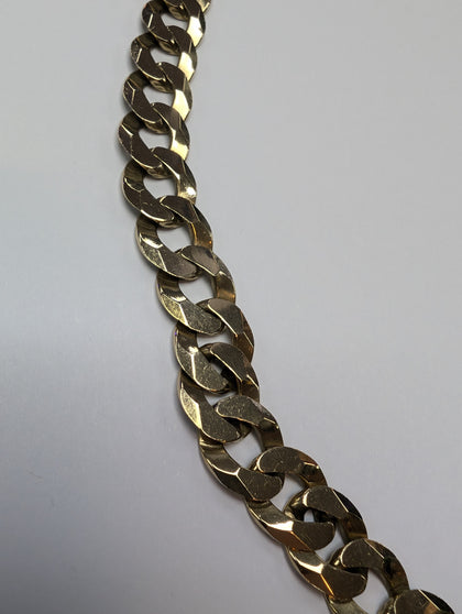 9CT GOLD HEAVY CURB CHAIN 24