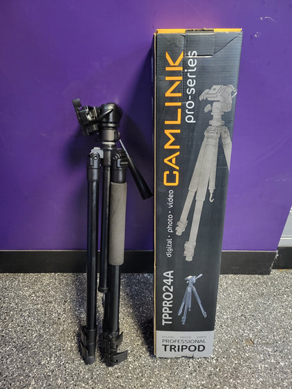 Camlink Tripod TPPRO24A Photo & Video Tripod Black * Original Box *.