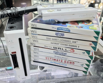 Nintendo Wii Bundle - Console and 10 Games