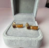 14ct yellow gold earrings with stones