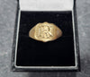 9ct - Yellow Gold Signet Ring - 4G - Size V