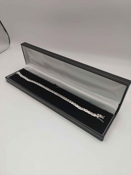 ***BRAND NEW***(925 Hallmarked&Tested), 10.9G Silver CZ Bracelet, 8