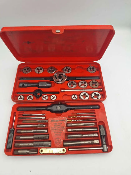 Snap-On TDM-117A Metric Tap & Die Set – 40pc (Missing One) – Professional Threading Kit