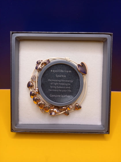 Equilibrium Rose Gold String Bracelet