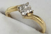 18CT LADIES DIAMOND RING Size Q.5