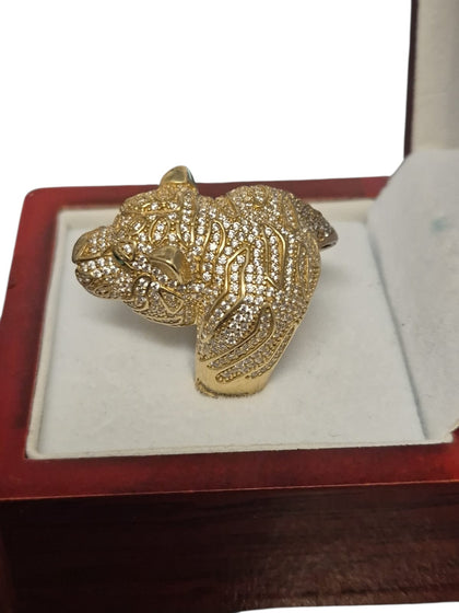 9CT Gold Tiger Ring