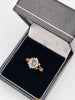 9ct Yellow Gold CZ Cluster Ring - Size K - 1.80 Grams
