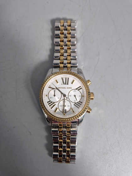 MICHAEL KORS MK5955 Lexington Two-Tone Stainless Steel Chrono Womens Watch 38mm (collection only)
