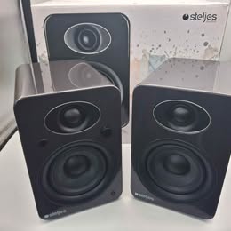 Steljes Audio NS3 Wireless Bluetooth Speaker System Pair – Gunmetal Grey