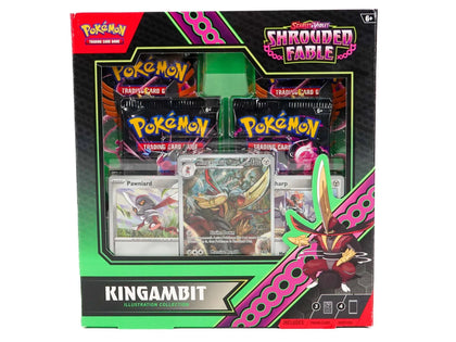 Pokemon Scarlet & Violet Shrouded Fable Kingambit Illustration Collection Box.