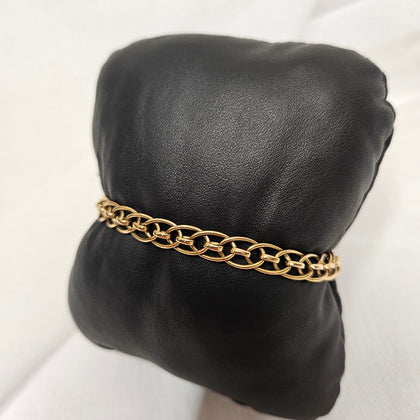 9ct Double Link Bracelet 9.3g