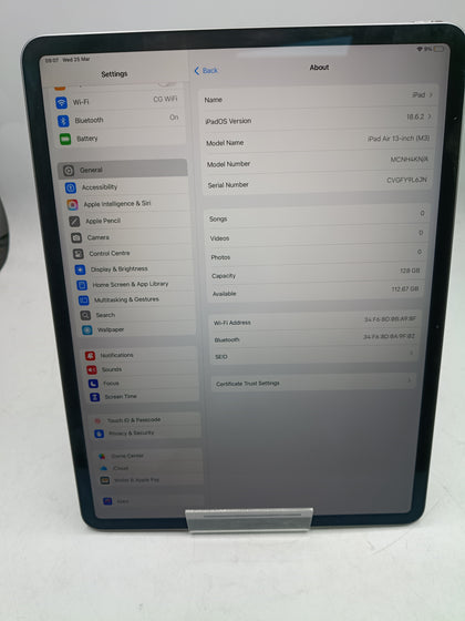 Apple iPad Air 13 Wi-Fi 128GB *24 MONTH WARRANTY*