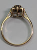 9ct Gold Ring with Red Stone - Size N
