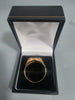 9ct GOLD RING 375 6.4G Size Y (cracked plate) please see pictures