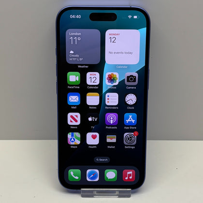 Apple iPhone 16 Unlocked Model A3287 128GB in Blue
