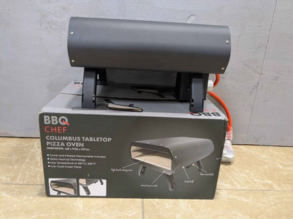 ** SALE ** BBQ CHEF COLUMBUS TABLETOP GAS PIZZA OVEN **BRAND NEW - OPENED TO CHECK CONTENT**
