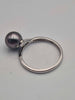 9ct White Gold Pearl Solitaire Ring - Size O - 2.33 Grams