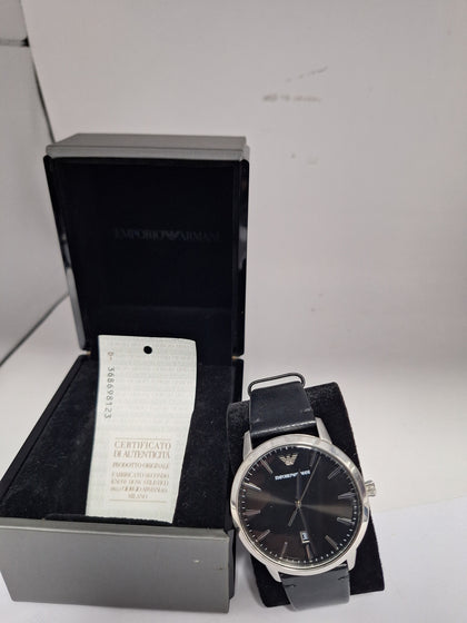 EMPRORIO ARMANI STAINLESS STEEL WATCH TIMEPIECE AR11193 43MM