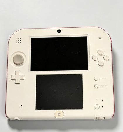 Nintendo 2ds console red and white