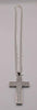 **BRAND NEW** 925 STERLING SILVER CZ CROSS WITH CHAIN 23.2G 22", BOXED