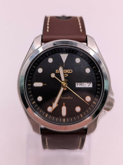 Seiko 5 Sports Men's Black Watch - SRPE67