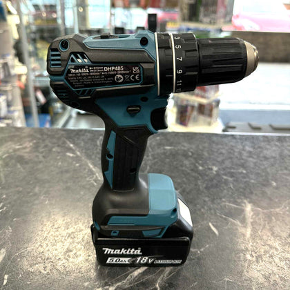 Makita Combi Drill DHP485STJ Cordless Powerful 18V 2 x 5.0Ah Li-Ion Case Charger