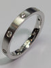 18ct White Gold Diamond Ring Matte Finish