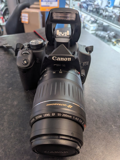 Canon Eos 500d DSLR Camera & Canon Ultrasonic  55-200mm Lens