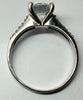 9ct white gold solitaire with cz stone size P