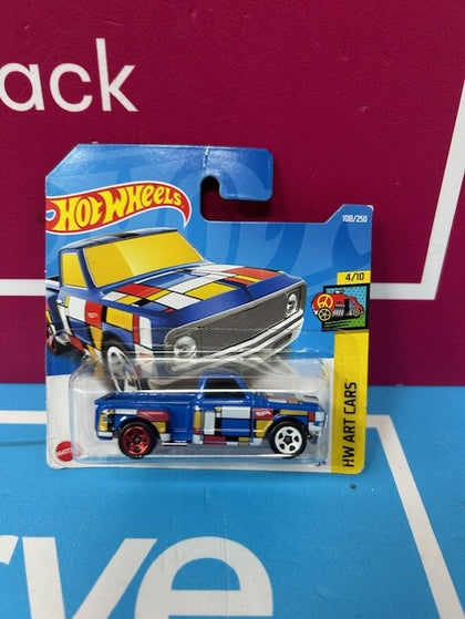 2022 Hot Wheels Custom '69 Chevy Pickup Hw Art Cars 4/10 108 Free.