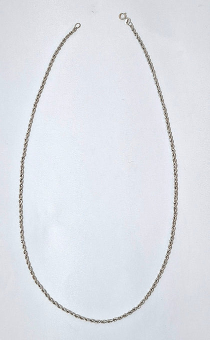 18 Carat White Gold Chain